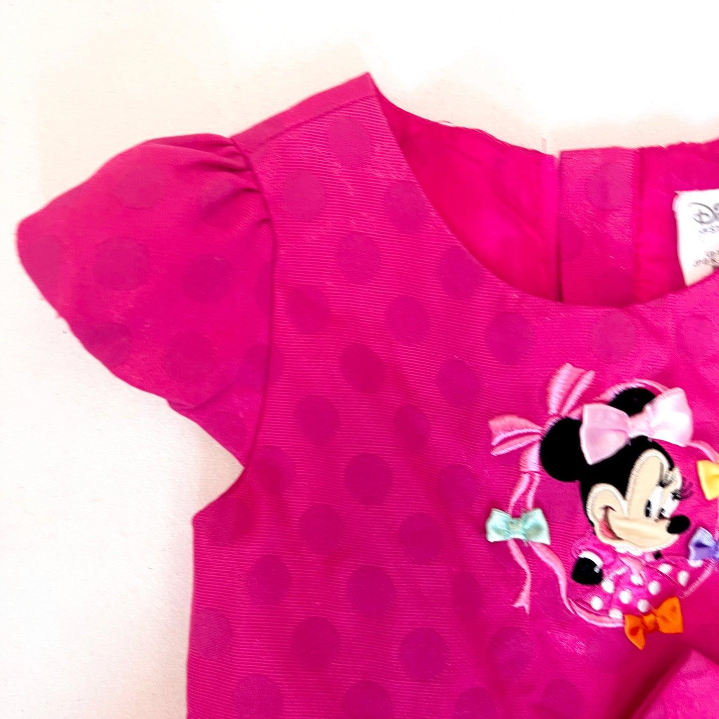 (Pre-loved) Disney Pink Minnie Mouse Day Dress 米妮粉紅色無袖公主裙 5/6Y