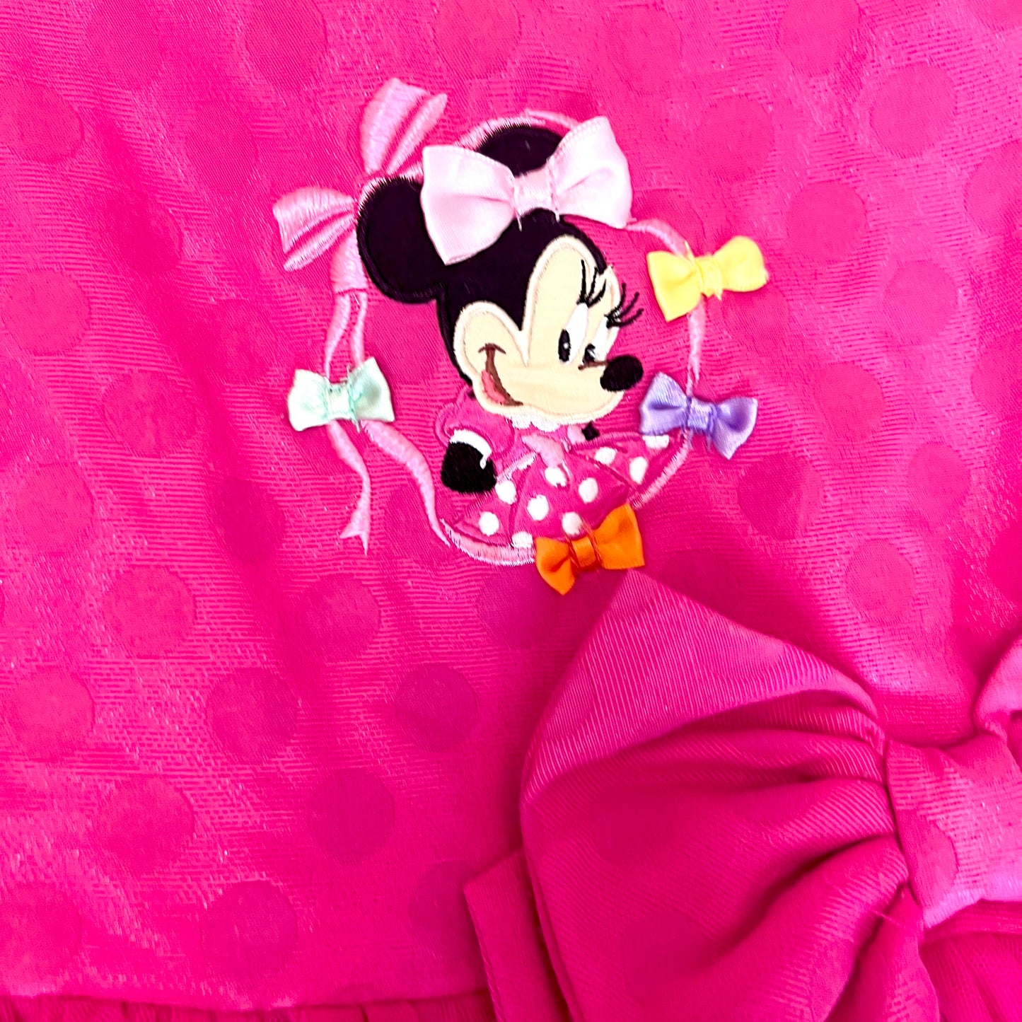 (Pre-loved) Disney Pink Minnie Mouse Day Dress 米妮粉紅色無袖公主裙 5/6Y