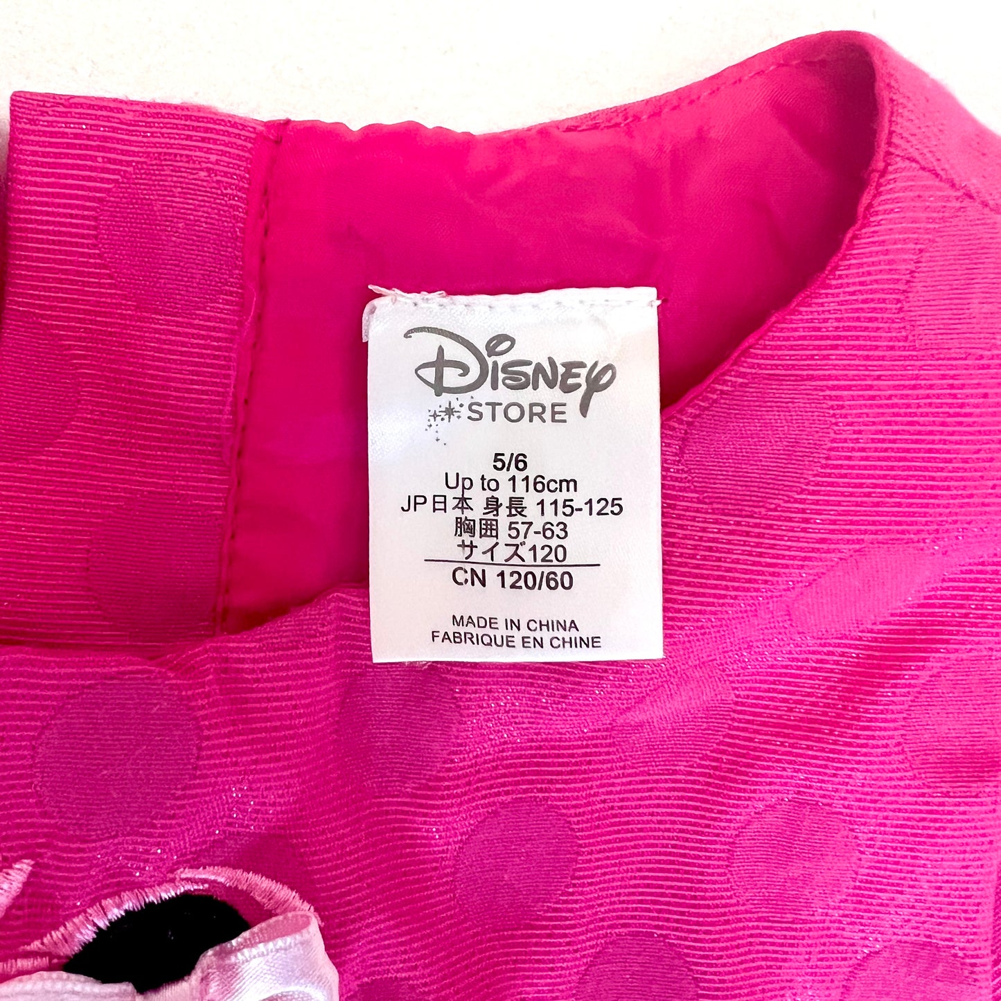 (Pre-loved) Disney Pink Minnie Mouse Day Dress 米妮粉紅色無袖公主裙 5/6Y