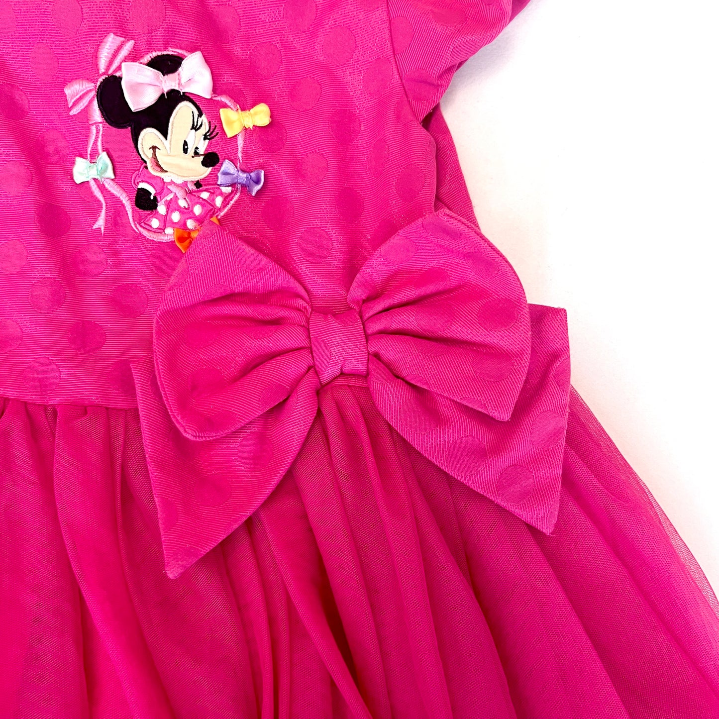 (Pre-loved) Disney Pink Minnie Mouse Day Dress 米妮粉紅色無袖公主裙 5/6Y