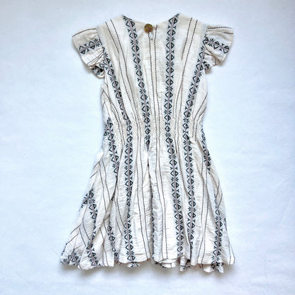 (Pre-loved) Dior Stripe White Dress 女童白色裙 6Y