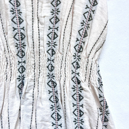 (Pre-loved) Dior Stripe White Dress 女童白色裙 6Y