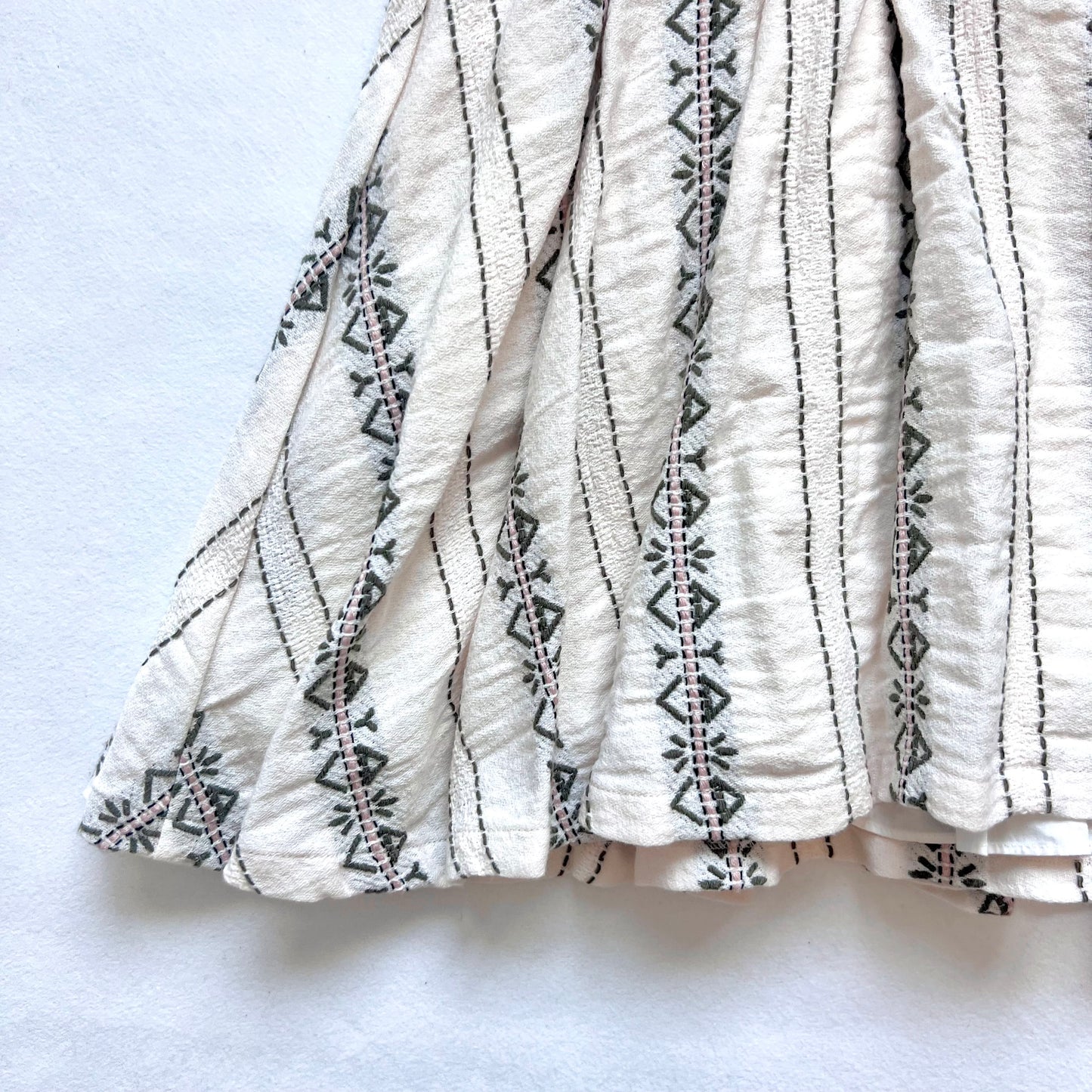 (Pre-loved) Dior Stripe White Dress 女童白色裙 6Y