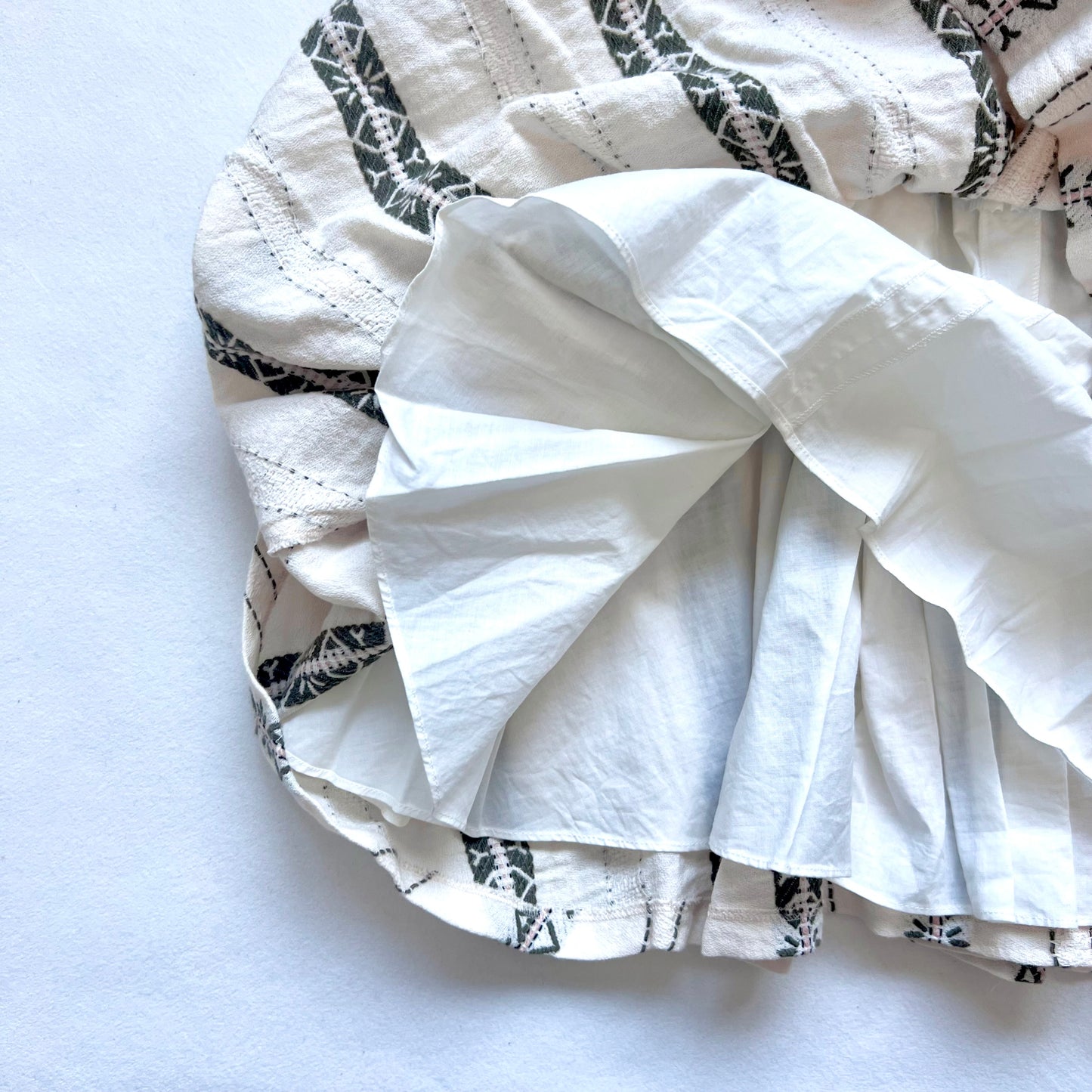 (Pre-loved) Dior Stripe White Dress 女童白色裙 6Y