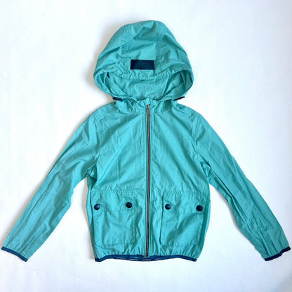 (Pre-loved) Burberry Blue Hooded Jacket 藍綠色有帽外套 140