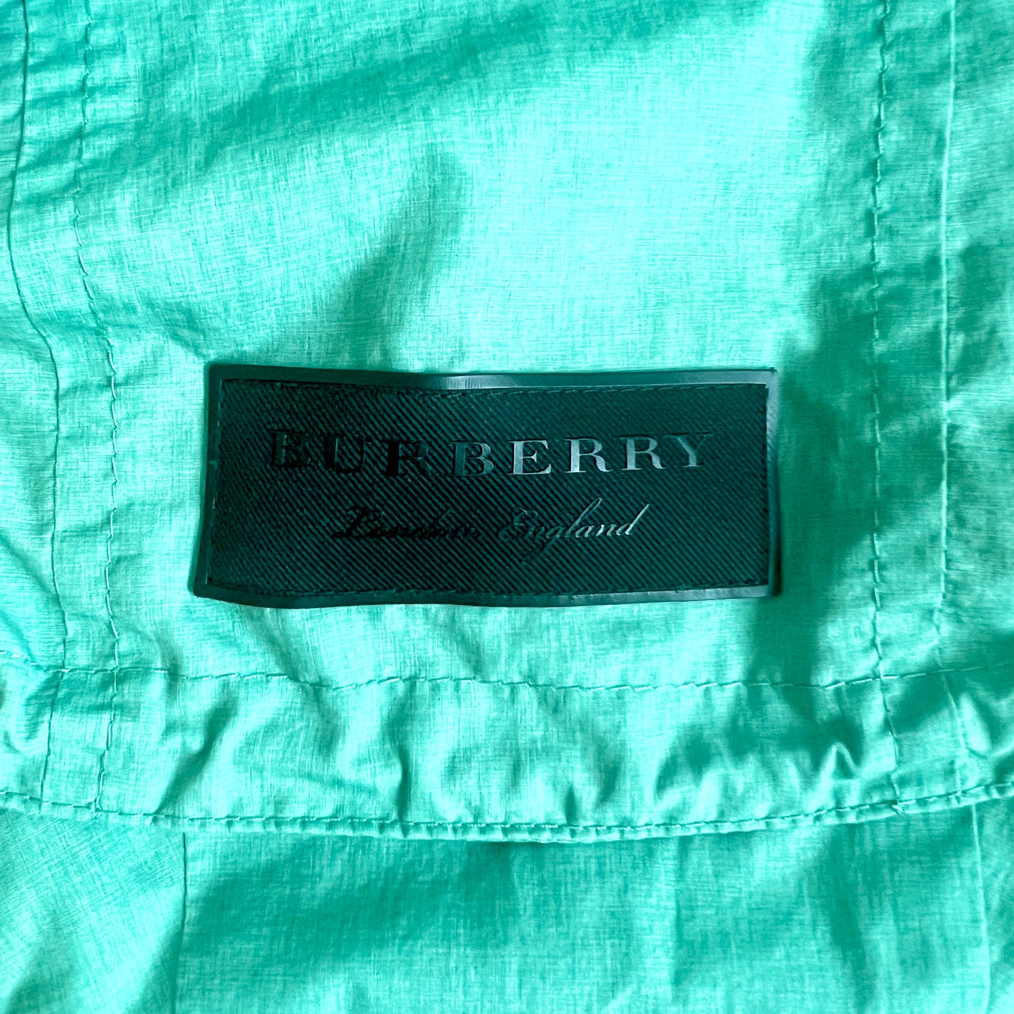 (Pre-loved) Burberry Blue Hooded Jacket 藍綠色有帽外套 140