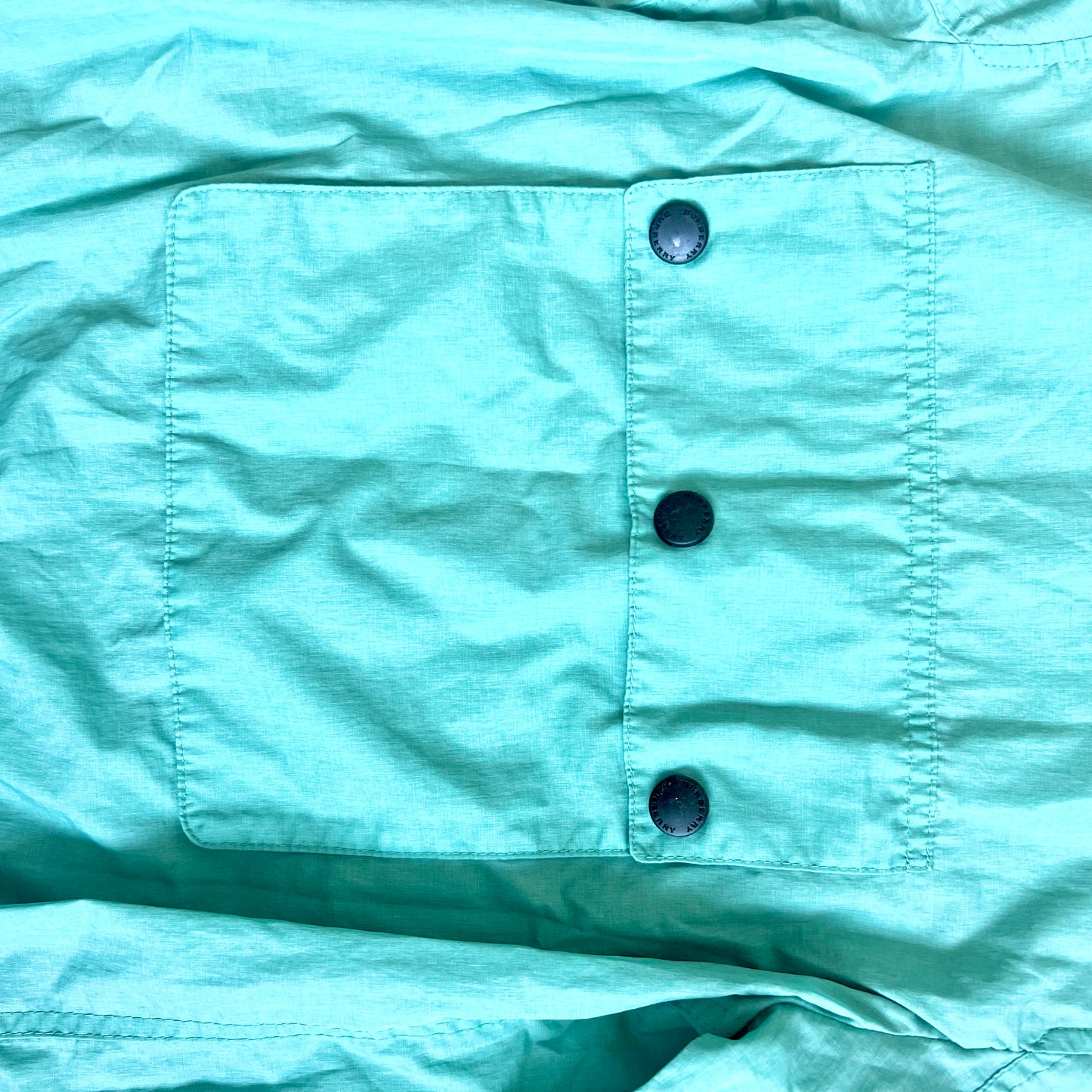 (Pre-loved) Burberry Blue Hooded Jacket 藍綠色有帽外套 140