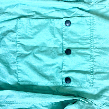 (Pre-loved) Burberry Blue Hooded Jacket 藍綠色有帽外套 140