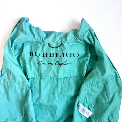 (Pre-loved) Burberry Blue Hooded Jacket 藍綠色有帽外套 140