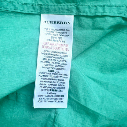 (Pre-loved) Burberry Blue Hooded Jacket 藍綠色有帽外套 140
