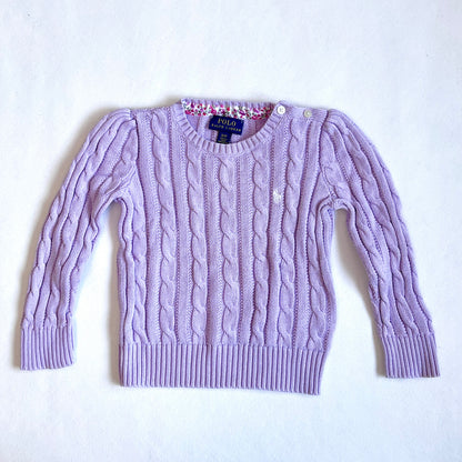 (Pre-loved) Polo Ralph Lauren Purple Sweater 紫色針織長袖毛衣 3Y