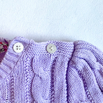 (Pre-loved) Polo Ralph Lauren Purple Sweater 紫色針織長袖毛衣 3Y