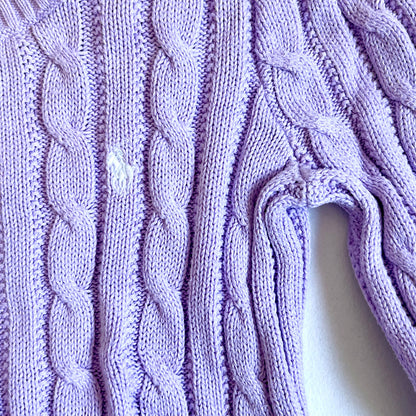(Pre-loved) Polo Ralph Lauren Purple Sweater 紫色針織長袖毛衣 3Y