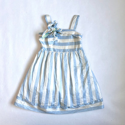 (Pre-loved) Nicholas & Bears Blue Striped Dress 藍白間條連身裙 3Y
