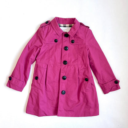 (Pre-loved) Burberry Red Trench Coat 女童紅色風衣外套 4Y