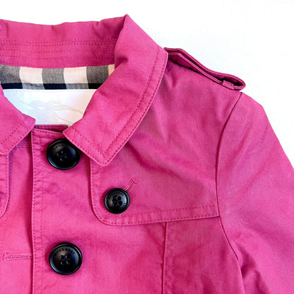 (Pre-loved) Burberry Red Trench Coat 女童紅色風衣外套 4Y