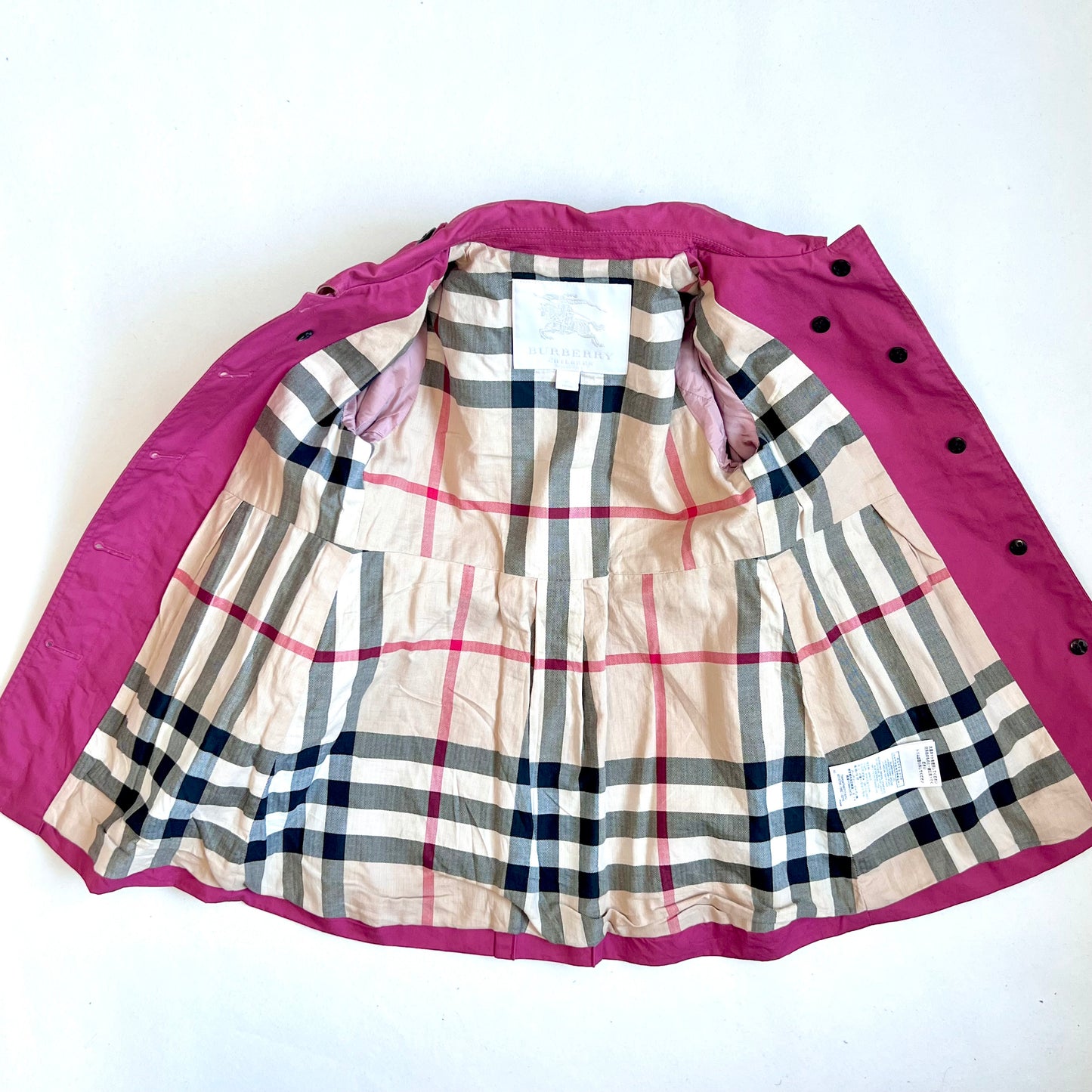 (Pre-loved) Burberry Red Trench Coat 女童紅色風衣外套 4Y