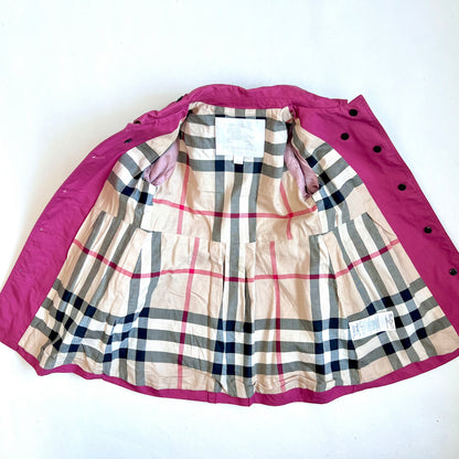 (Pre-loved) Burberry Red Trench Coat 女童紅色風衣外套 4Y