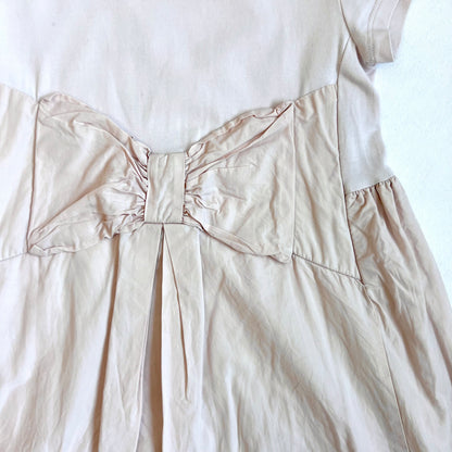 (Pre-loved) Moncler Short Sleeves Peach Dress 淡紅色短裙連身裙 4Y