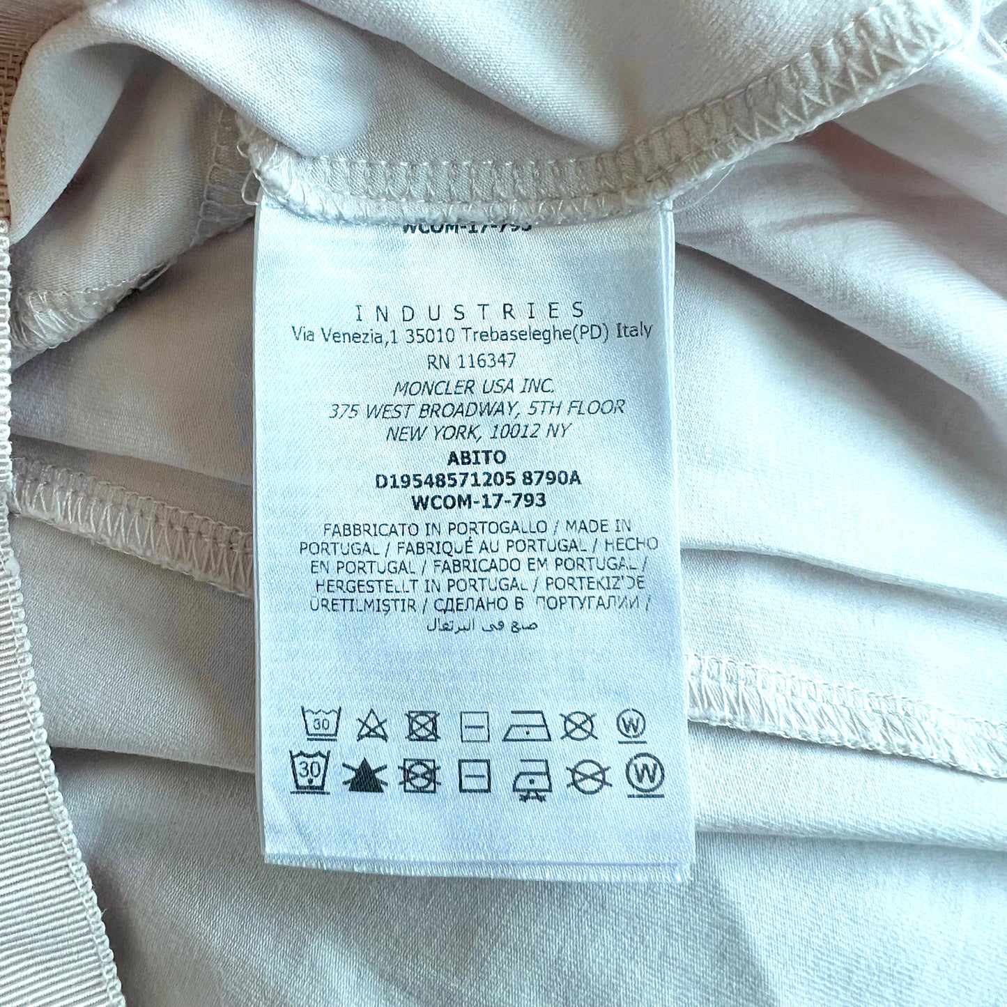 (Pre-loved) Moncler Short Sleeves Peach Dress 淡紅色短裙連身裙 4Y