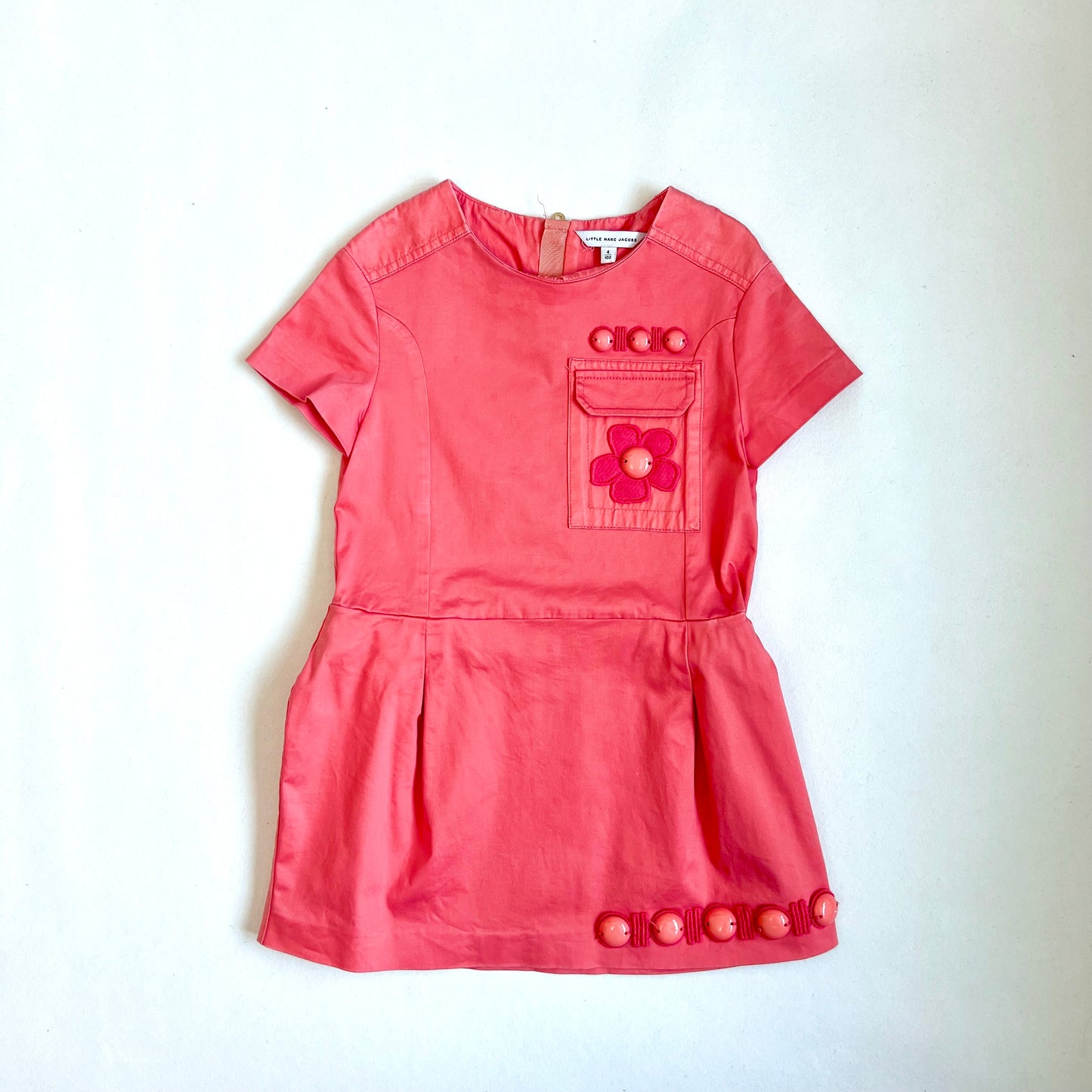 (Pre-loved) Little Marc Jacobs Orange Dress 橙色短袖連身裙 4Y