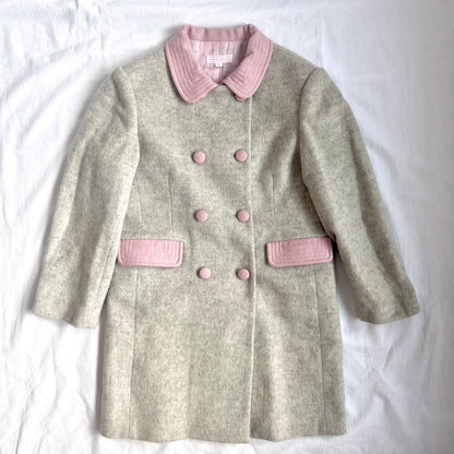 (Pre-loved) Nicholas & Bears Wool Grey Coat 淺灰色羊毛混紡女童外套 6Y