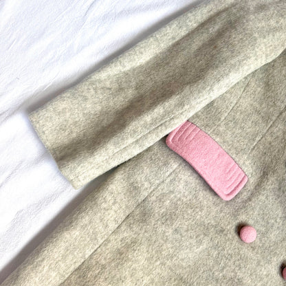 (Pre-loved) Nicholas & Bears Wool Grey Coat 淺灰色羊毛混紡女童外套 6Y