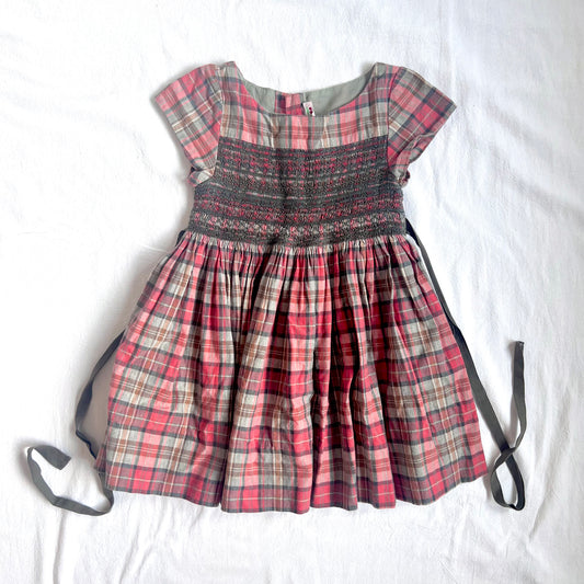 (Pre-loved) Bonpoint Duchesse Smocked Dress 女童無袖連身裙 3Y