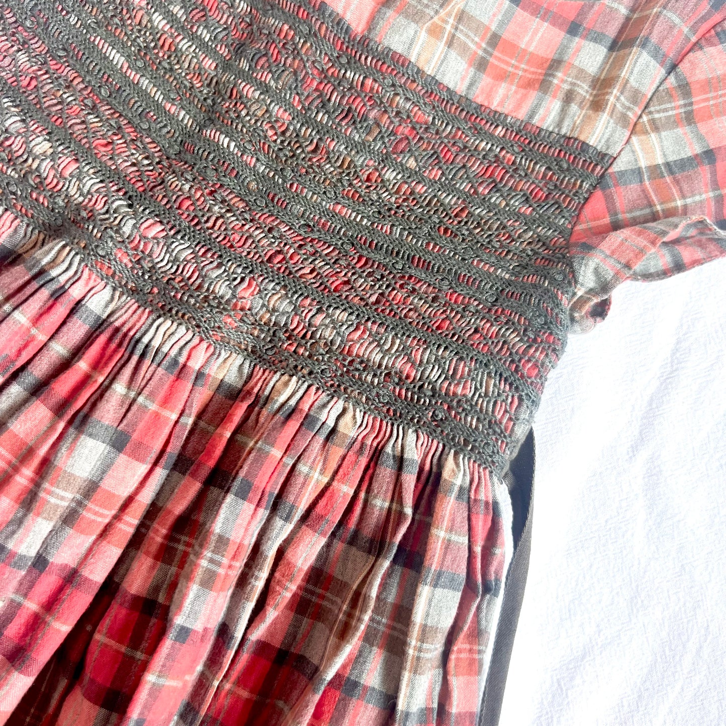 (Pre-loved) Bonpoint Duchesse Smocked Dress 女童無袖連身裙 3Y