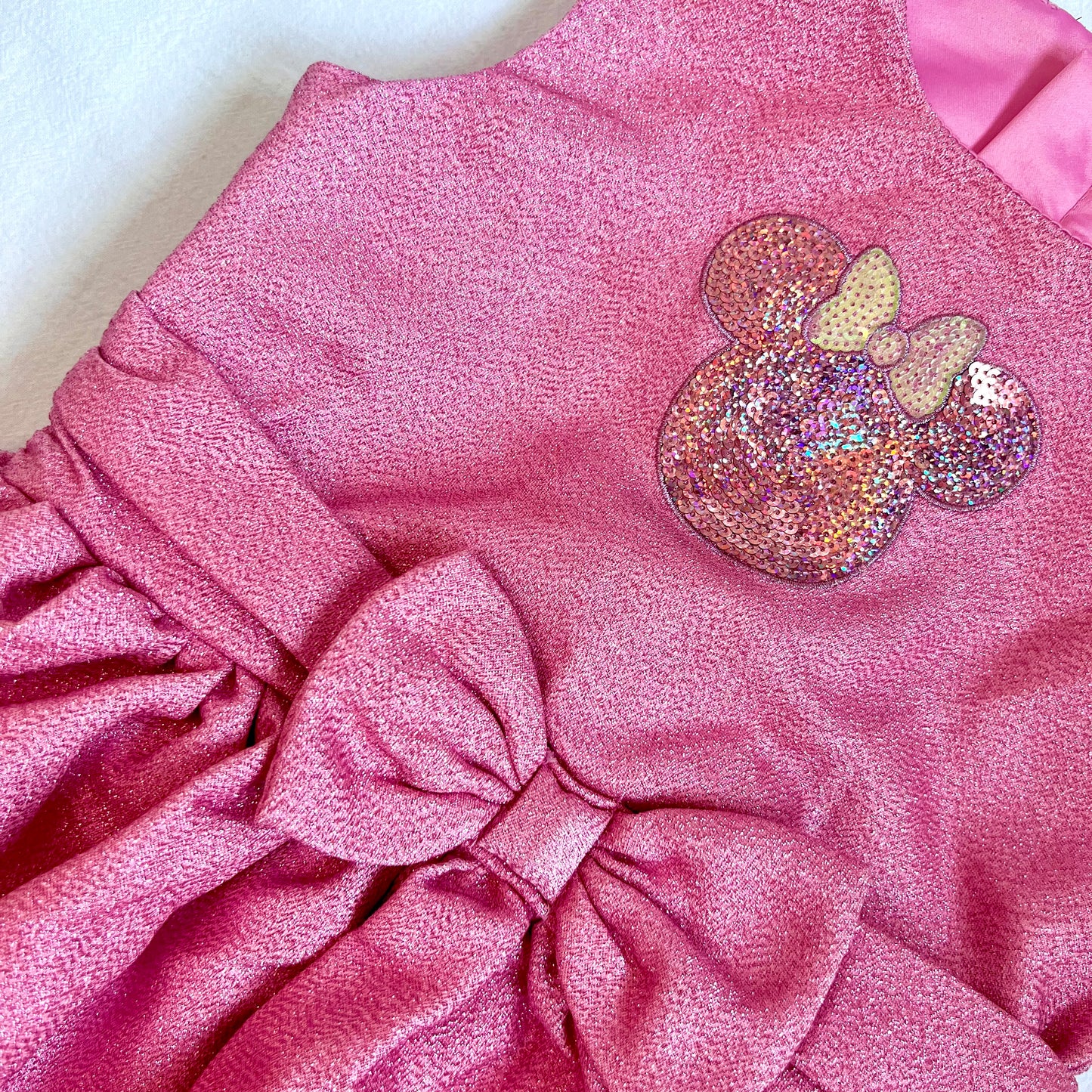(Pre-loved) Disney Pink Minnie Mouse Day Dress for Kids 迪士尼米妮公主裙 5/6Y