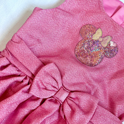 (Pre-loved) Disney Pink Minnie Mouse Day Dress for Kids 迪士尼米妮公主裙 5/6Y