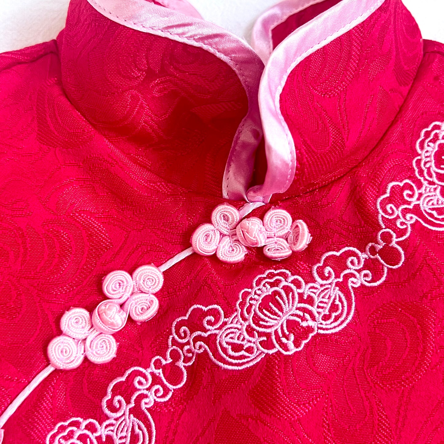 (Pre-loved) Disney Red Minnie Chinese Dress for Kids 迪士尼紅色公主裙 S