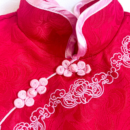 (Pre-loved) Disney Red Minnie Chinese Dress for Kids 迪士尼紅色公主裙 S