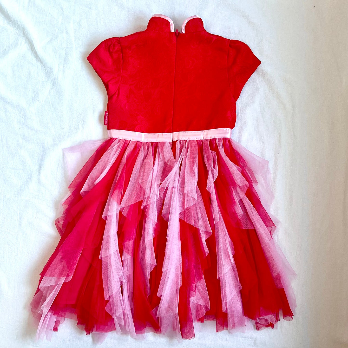 (Pre-loved) Disney Red Minnie Chinese Dress for Kids 迪士尼紅色公主裙 S