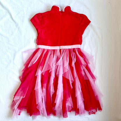 (Pre-loved) Disney Red Minnie Chinese Dress for Kids 迪士尼紅色公主裙 S