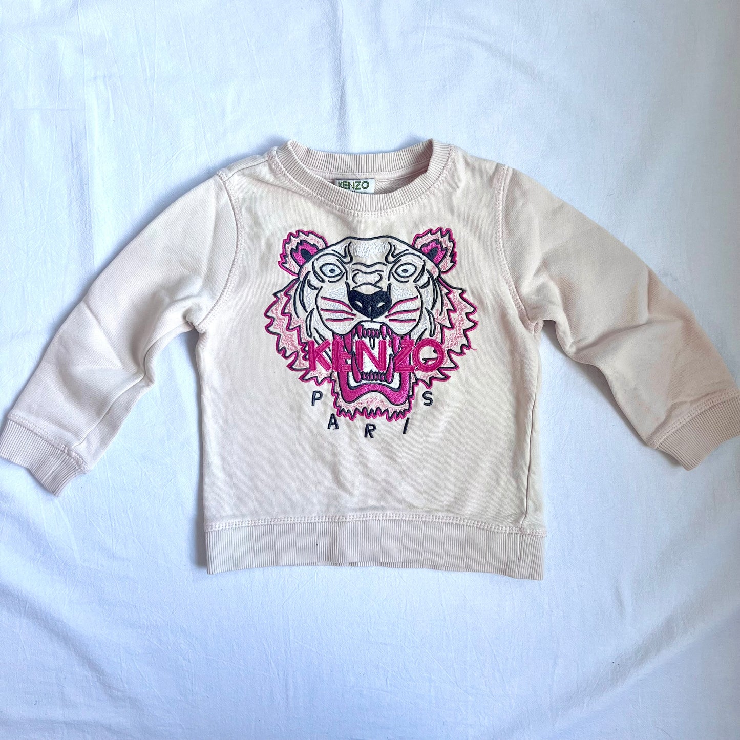 (Pre-loved) KENZO Pink Tiger Sweater 粉紅色長袖衛衣 3Y