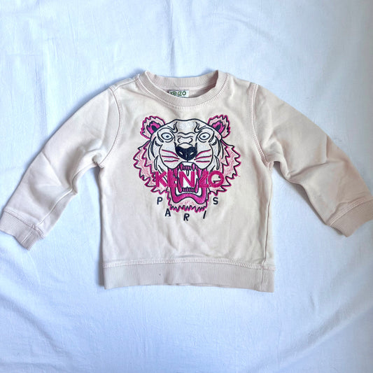 (Pre-loved) KENZO Pink Tiger Sweater 粉紅色長袖衛衣 3Y