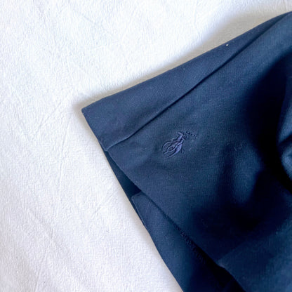 (Pre-loved) Polo Ralph Lauren Navy Blue Dress with Pink Belts 女童深藍色長袖裙連身裙 3T