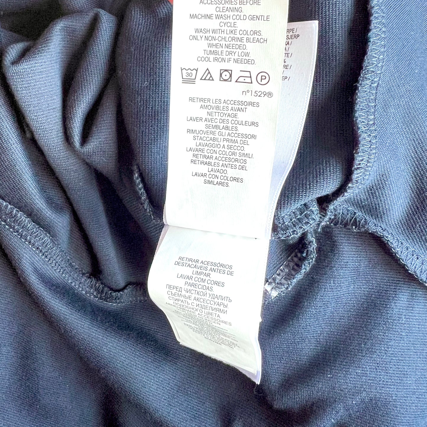 (Pre-loved) Polo Ralph Lauren Navy Blue Dress with Pink Belts 女童深藍色長袖裙連身裙 3T