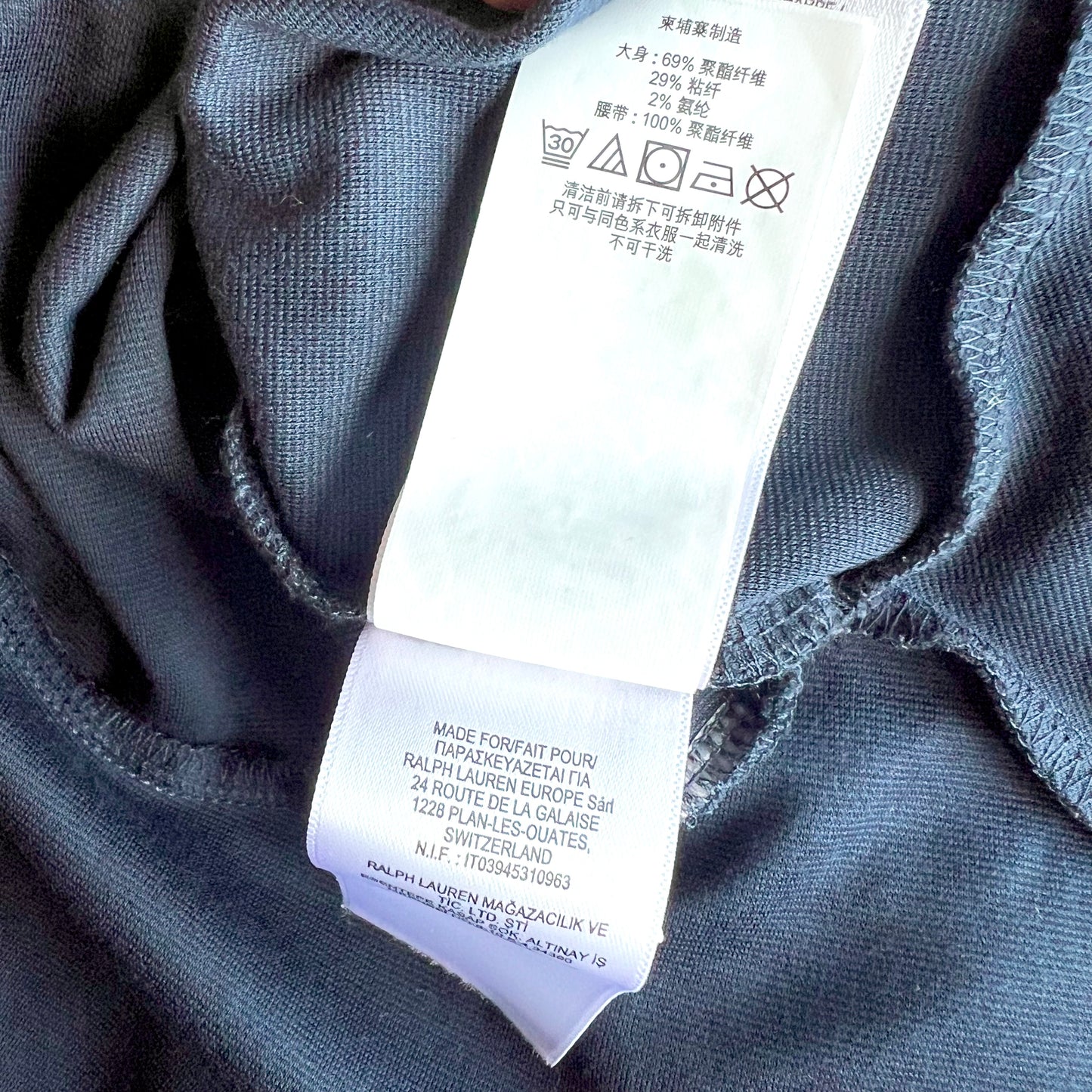 (Pre-loved) Polo Ralph Lauren Navy Blue Dress with Pink Belts 女童深藍色長袖裙連身裙 3T