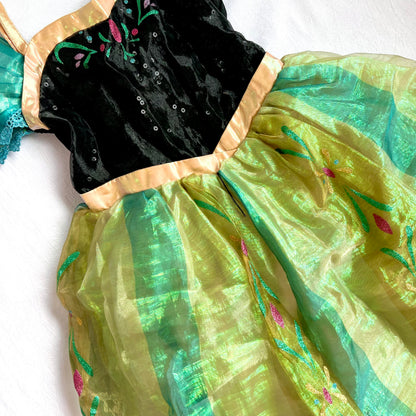(Pre-loved) Disney Costume Anna Dress 迪士尼安娜公主裙 5/6Y