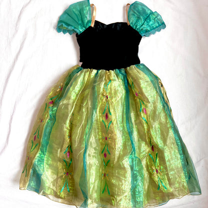 (Pre-loved) Disney Costume Anna Dress 迪士尼安娜公主裙 5/6Y