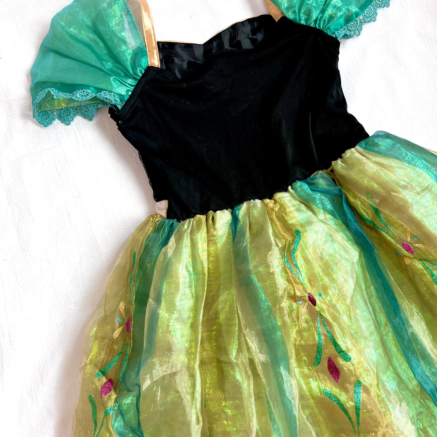 (Pre-loved) Disney Costume Anna Dress 迪士尼安娜公主裙 5/6Y