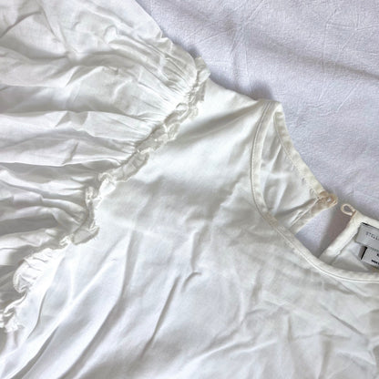 (Pre-loved) Stella McCartney White Scalloped Cotton Dress 彩色扇形刺繡裙 10Y