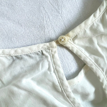 (Pre-loved) Stella McCartney White Scalloped Cotton Dress 彩色扇形刺繡裙 10Y