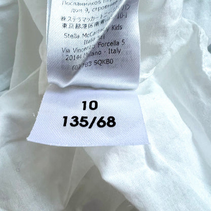 (Pre-loved) Stella McCartney White Scalloped Cotton Dress 彩色扇形刺繡裙 10Y