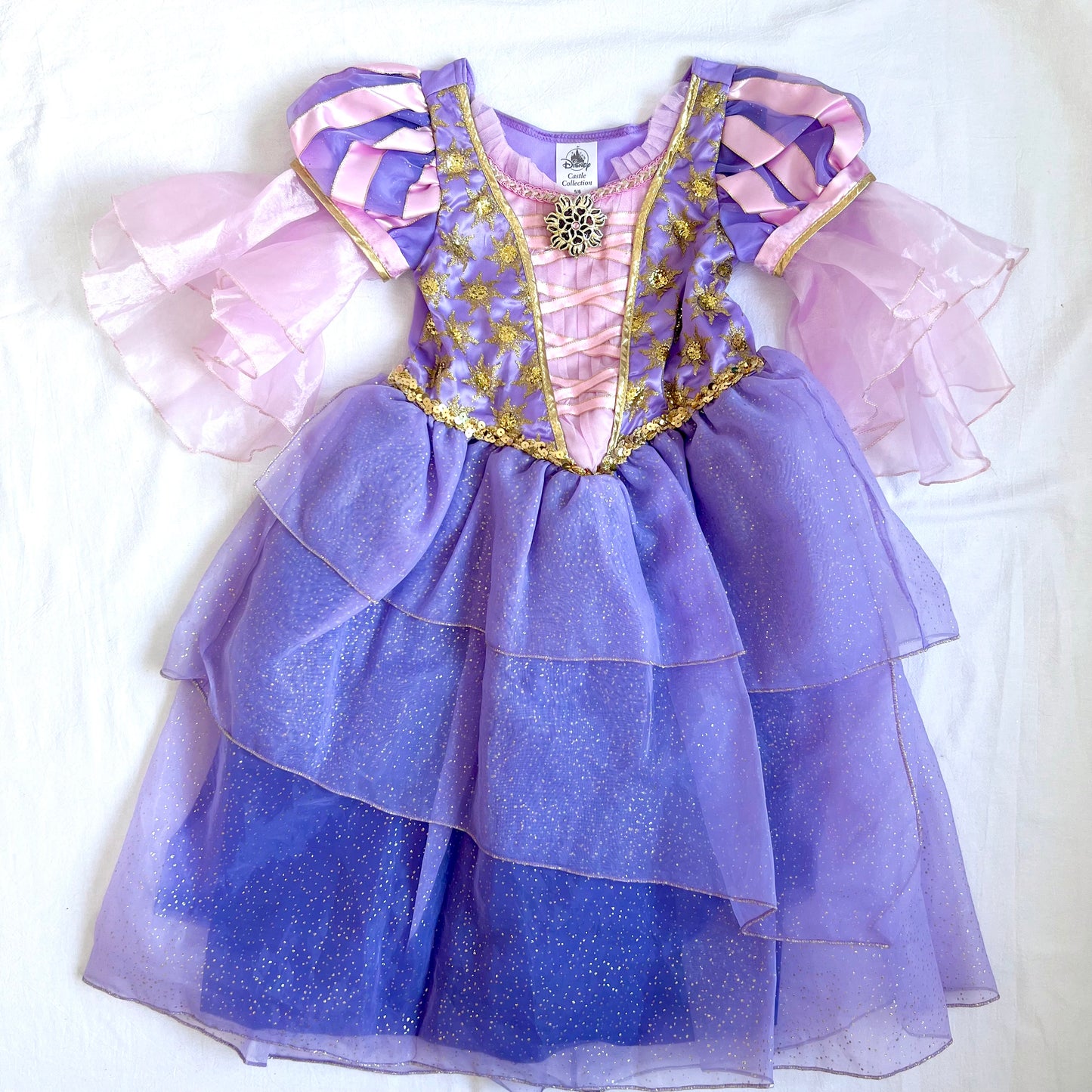 (Pre-loved) Disney Costume Rapunzel Dress 迪士尼長髮公主裙 5/6Y