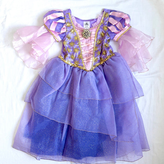 (Pre-loved) Disney Costume Rapunzel Dress 迪士尼長髮公主裙 5/6Y