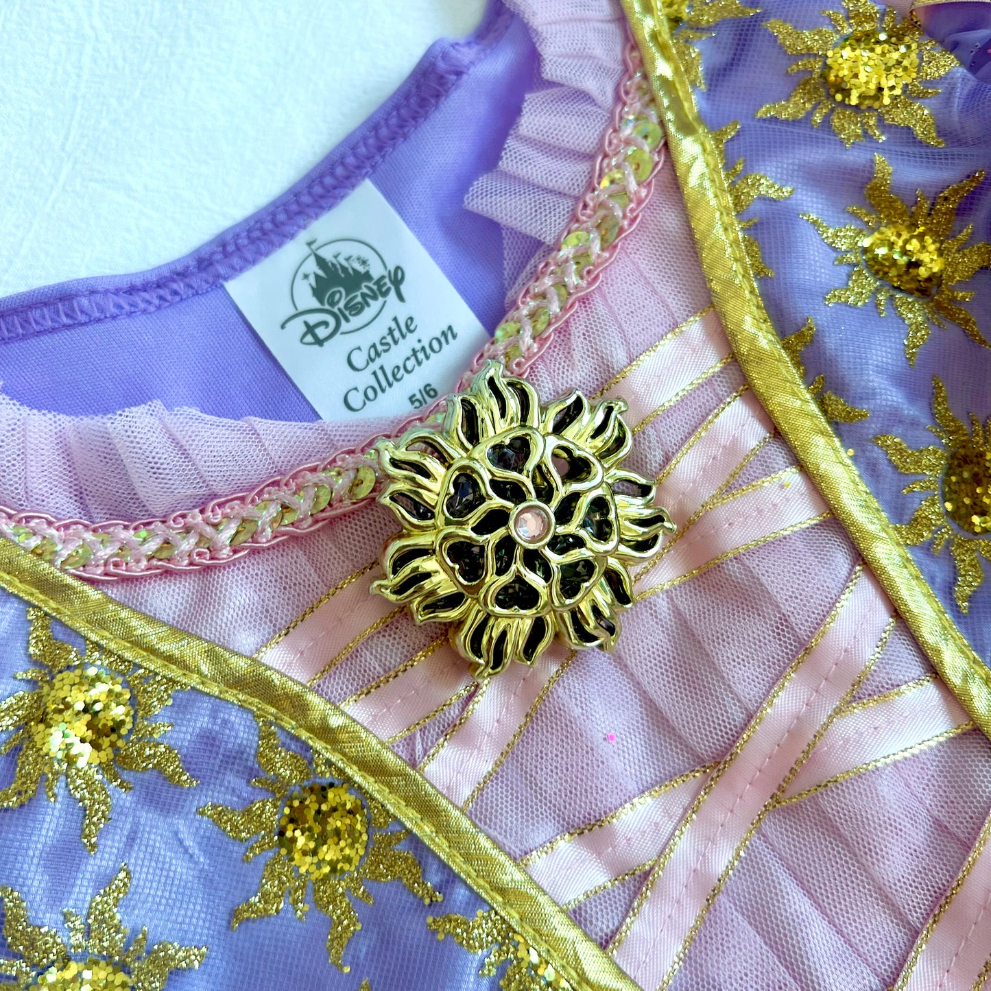 (Pre-loved) Disney Costume Rapunzel Dress 迪士尼長髮公主裙 5/6Y