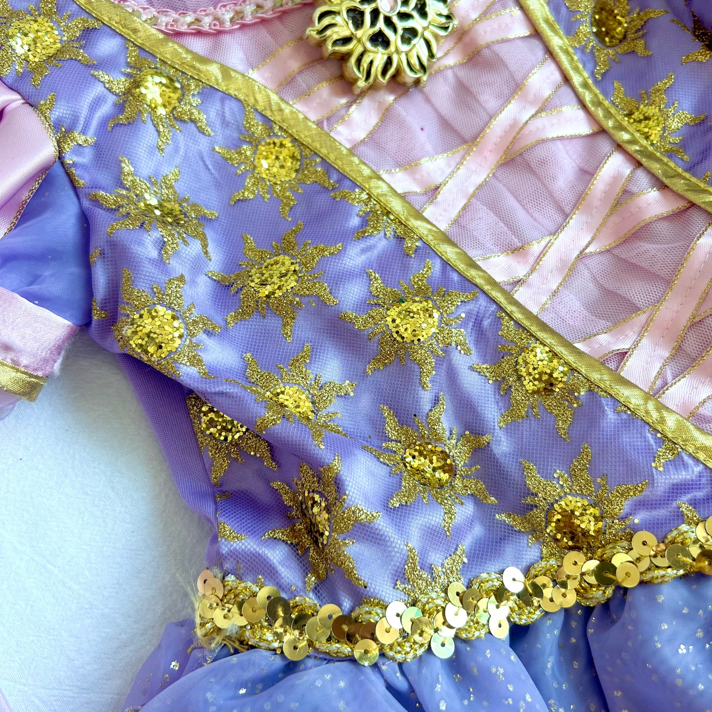 (Pre-loved) Disney Costume Rapunzel Dress 迪士尼長髮公主裙 5/6Y